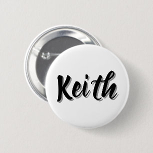 Keith Mens Name, 6 Cm Round Badge