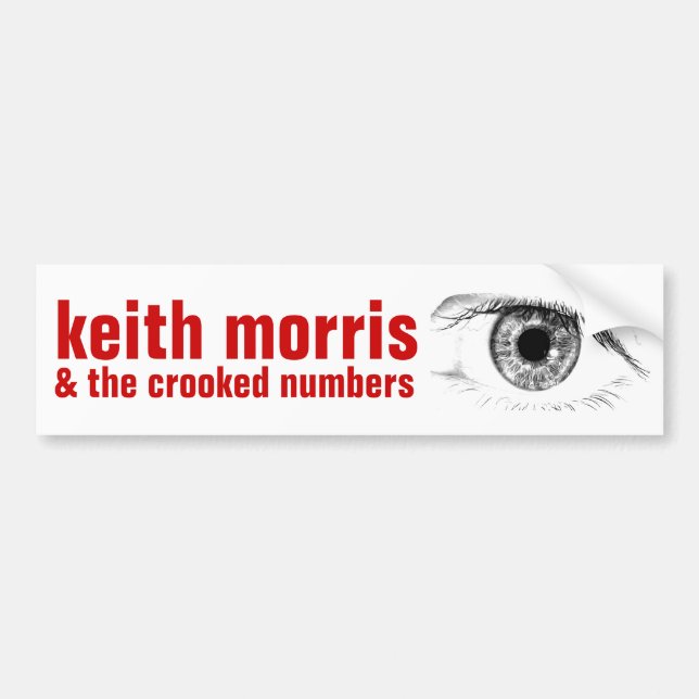 Keith Morris & the Crooked Numbers Bumper Sticker (Front)