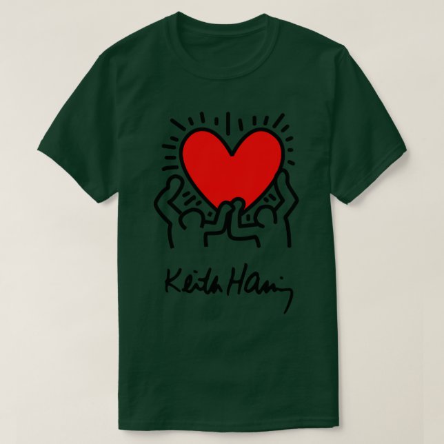 keith pain haring 2 Baseball TShirt (Design Front)