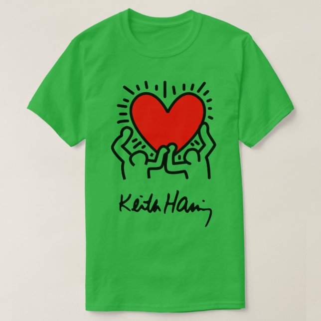 keith pain haring 2 Pillow T-Shirt (Design Front)