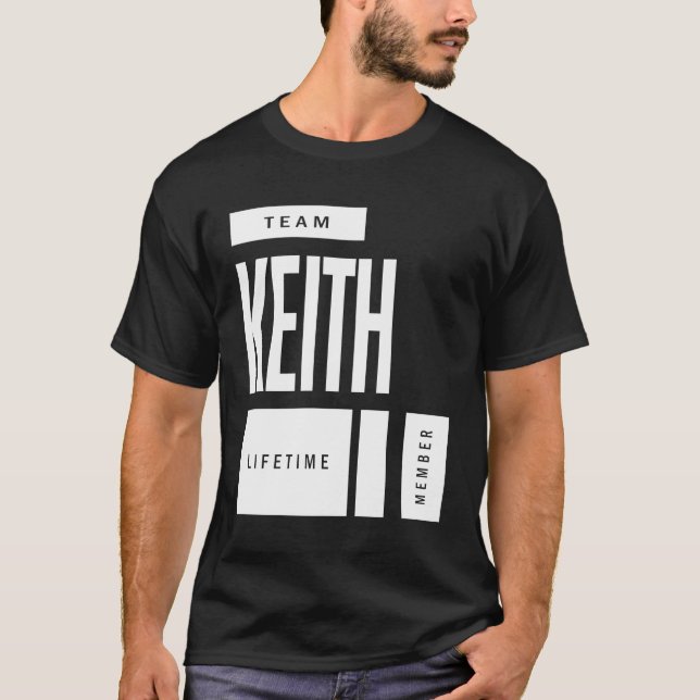 Keith Personalised Name Birthday Gift T-Shirt (Front)