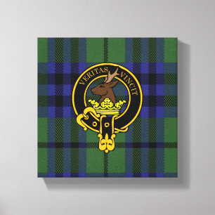 Keith Scottish Crest and Tartan Canvas print