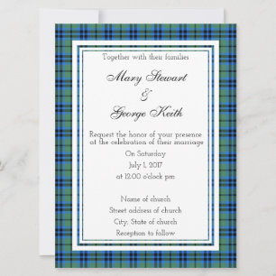 Keith Scottish Wedding Invitation