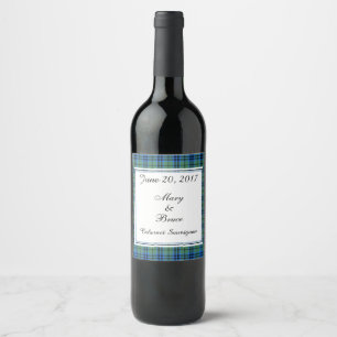 Keith Scottish Wedding Wine Label