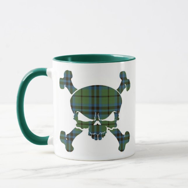 Keith Tartan Skull No Banner Mug (Left)