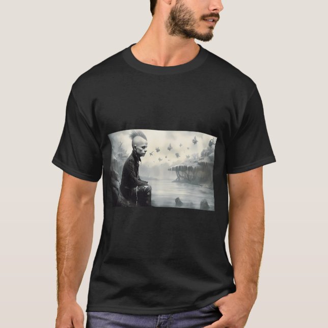 Keith the Punk Airborne Fish T-Shirt (Front)
