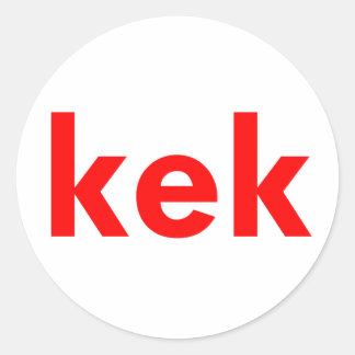 kek classic round sticker