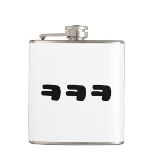KEKEKE ㅋㅋㅋ Korean Slang Hip Flask