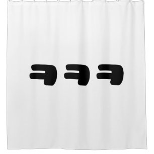KEKEKE ㅋㅋㅋ Korean Slang Shower Curtain