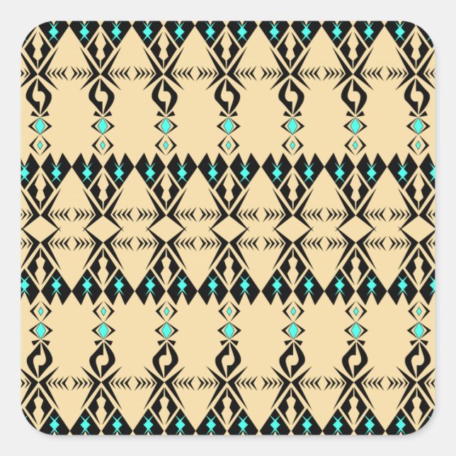 Kele ~ Sparrow Square Sticker (Front)