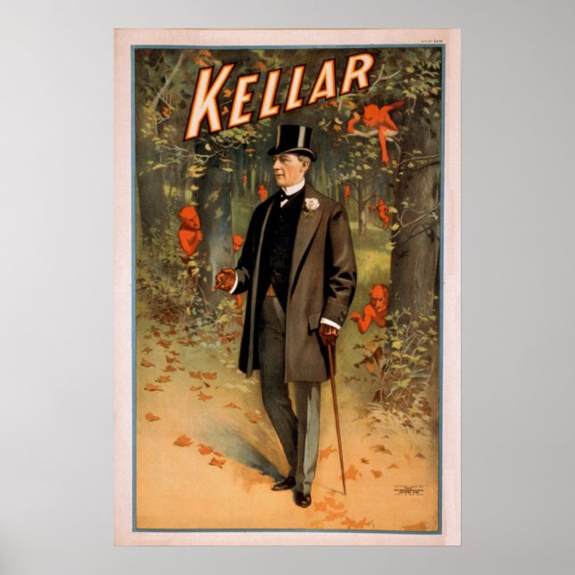 KELLAR Magician Illusionist VAUDEVILLE Poster (Front)