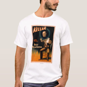 Kellar performing Self Decapitation Magic T-Shirt