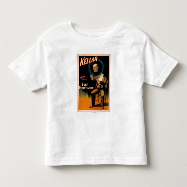 Kellar performing Self Decapitation Magic Toddler T-Shirt (Front)