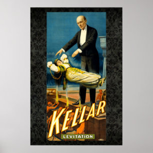 Kellar the Magician Reissue Vintage 36 x 24 Poster