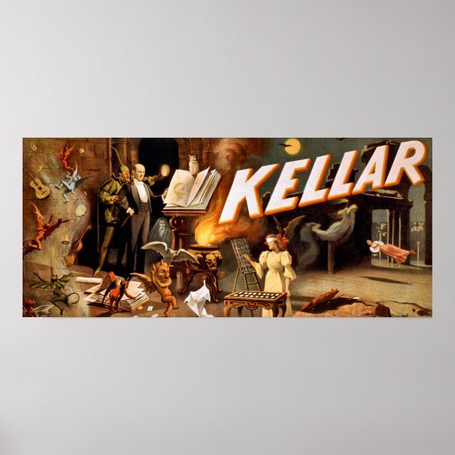 Kellar the Magician Vintage Poster - Paranormal (Front)