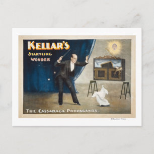 Kellar's Startling Wonder Magic Poster Postcard