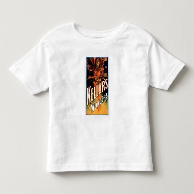 Kellar's Wonders Dressed like Devil Magic Toddler T-Shirt (Front)
