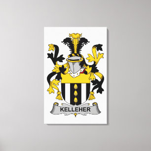 Kelleher Family Crest Canvas Print