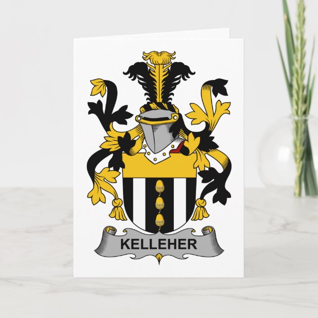 Kelleher Family Crest Note Card (Front)