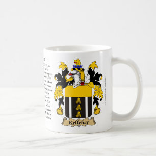 Kelleher, the Origin, the Meaning and the Crest Coffee Mug