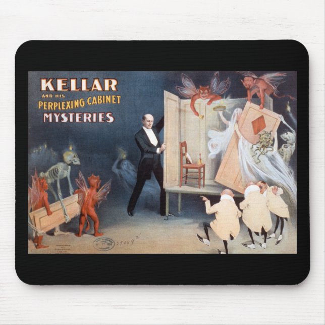 Keller and His Perplexing Cabinet Mysteries Mouse Pad (Front)
