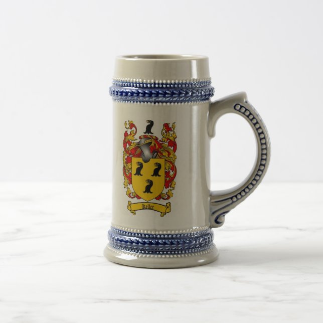 Keller Coat of Arms Stein / Keller Crest Stein (Right)