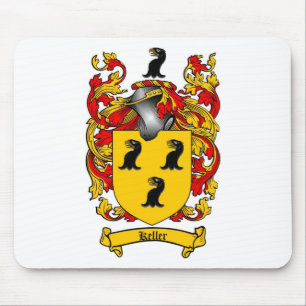 KELLER FAMILY CREST -  KELLER COAT OF ARMS MOUSE PAD