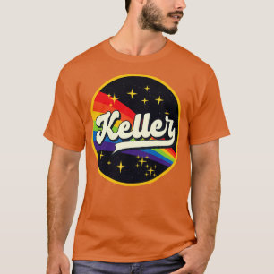 Keller Rainbow In Space Vintage Style T-Shirt