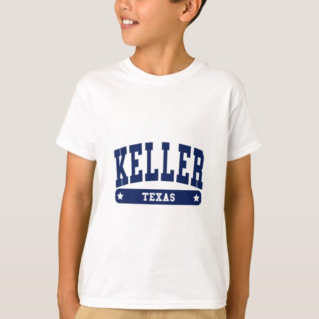 Keller Texas College Style tee shirts (Front)