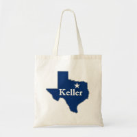 Keller, Texas Lone Star State Map Cute K-Town