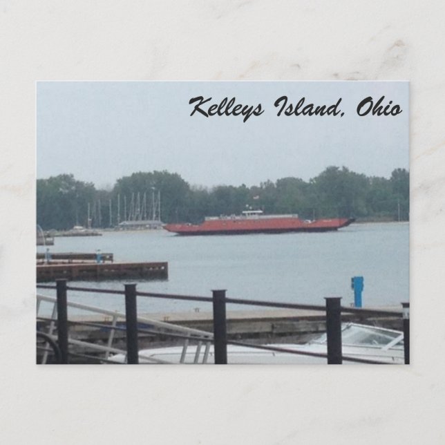 Kelleys Island Ferry photo postcard (Front)