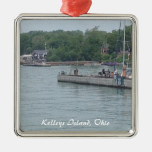 Kelleys Island, OH Boats Photo Christmas Ornament