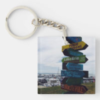 Kelley's Island, Ohio Sign Photo Key Chain