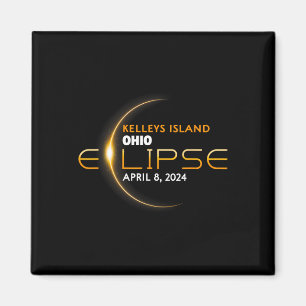 Kelleys Island Ohio Total Solar Eclipse 2024 Magnet