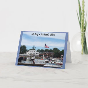 Kelley's Island Portside Marina Ohio Greeting Card