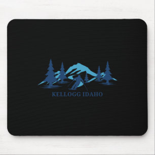 Kellogg Idaho Ski Resort Skiing Skier Mouse Pad