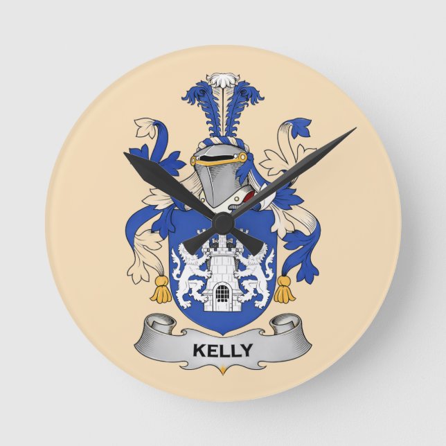 Kelly Coat of Arms Clock (Front)