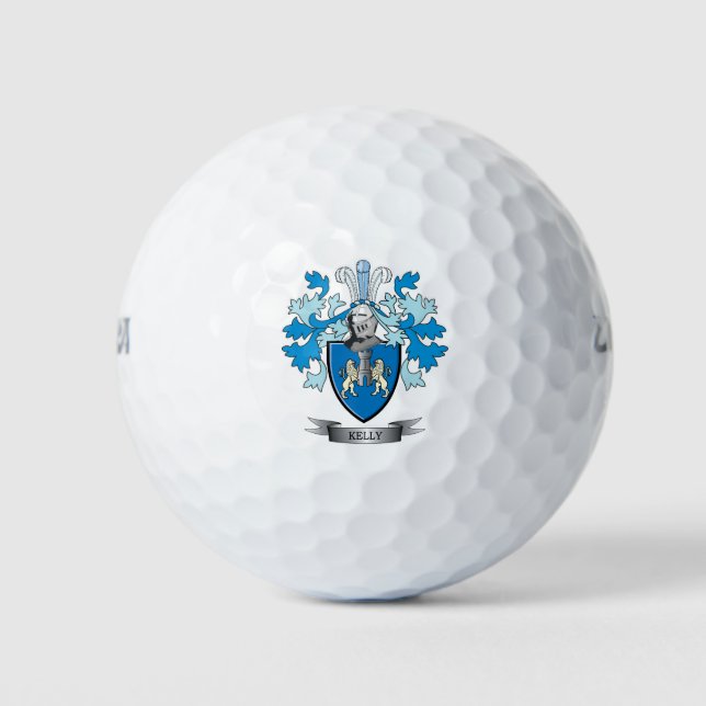 Kelly Coat of Arms Golf Balls (Front)