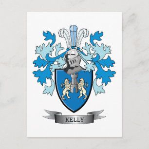 Kelly-Coat-of-Arms Postcard