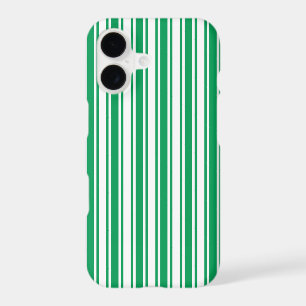 Kelly green and white candy stripes
