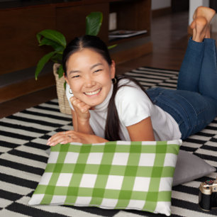 Kelly Green Chequered Pillow Case