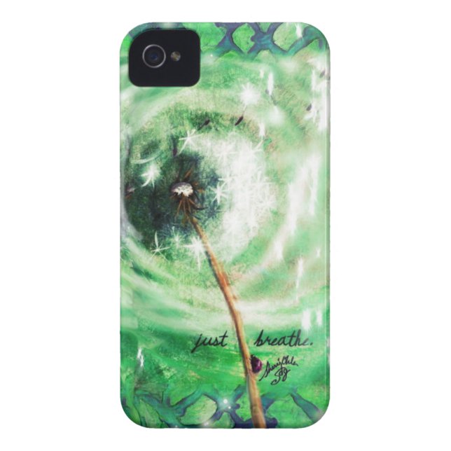 Kelly Green Dandelion Wish 'MIA' IPhone Case (Back)