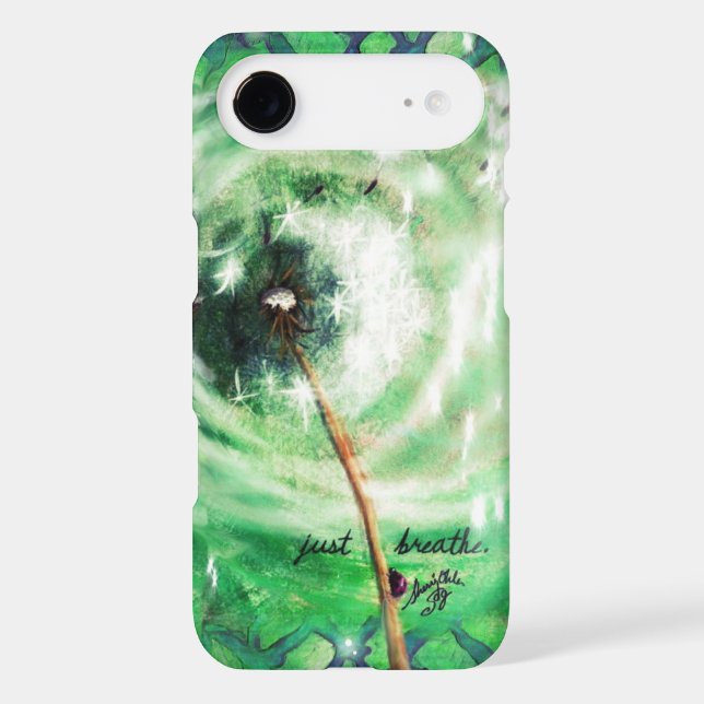 Kelly Green Dandelion Wish 'MIA' IPhone Case (Back)