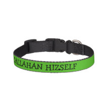 Kelly Green Dog Collar Personalised