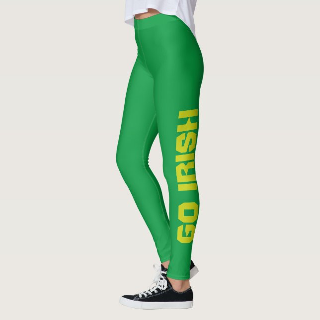 Kelly Green Go Irish Leggings (Left)
