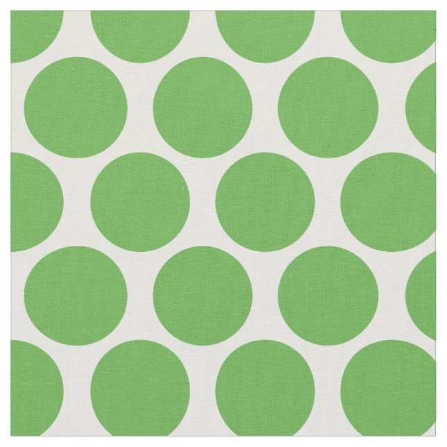 Kelly Green Mod Dots Fabric (Close Up)