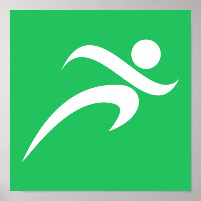 Kelly Green Running Poster (Front)