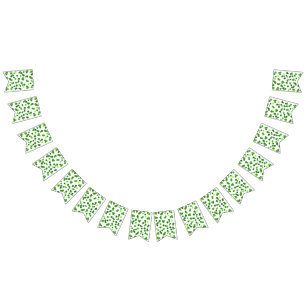 Kelly green “Shamrocks Falling” Bunting