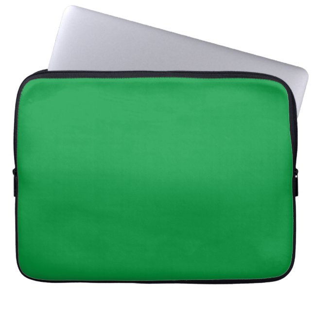 Kelly Green solid colour Laptop Sleeve (Front)