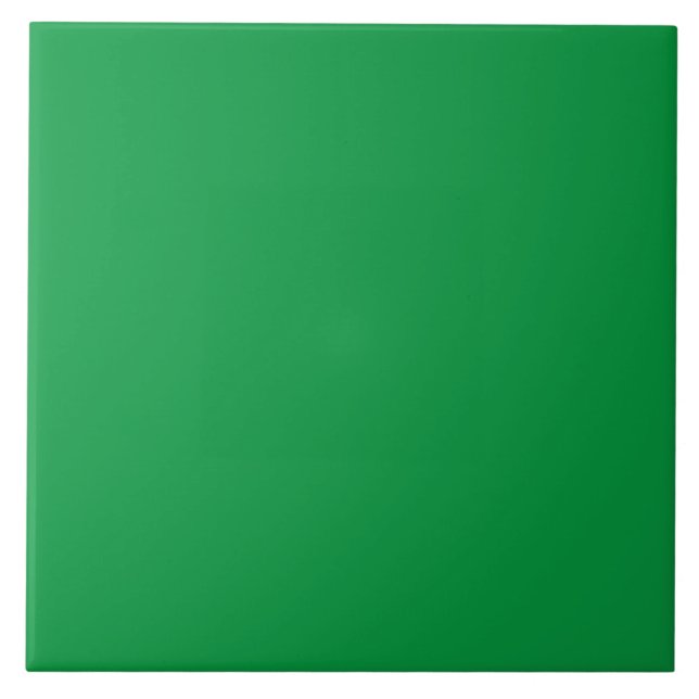 Kelly Green solid colour Tile (Front)